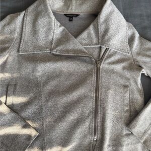 Banana Republic Light Gray Moto Jacket